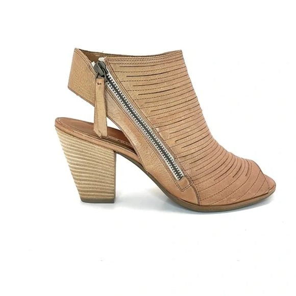 Paul Green Shoes - Paul Green Cayanne Leather Peep Toe Booties 6